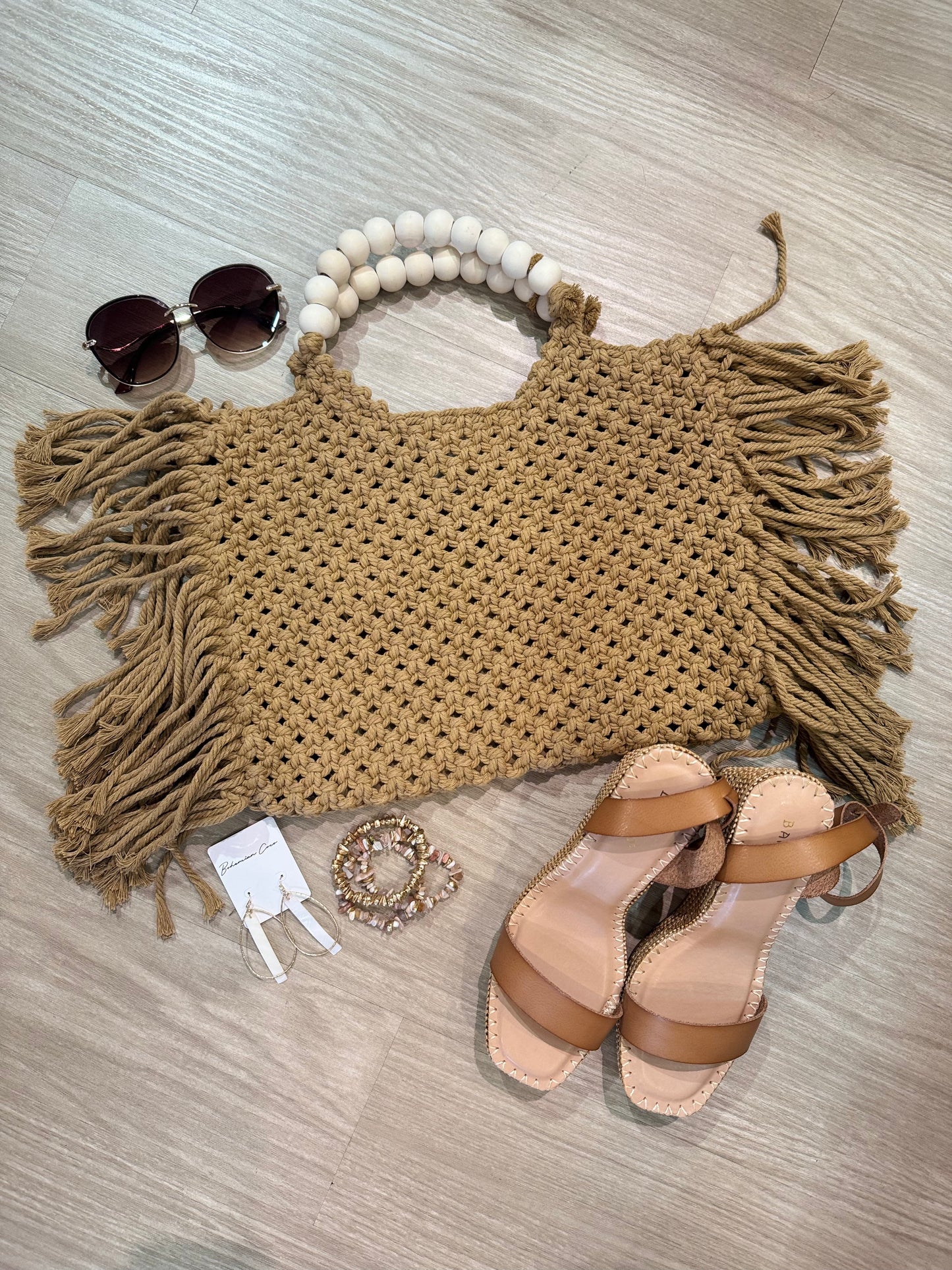 Bamboo Espadrille Wedge
