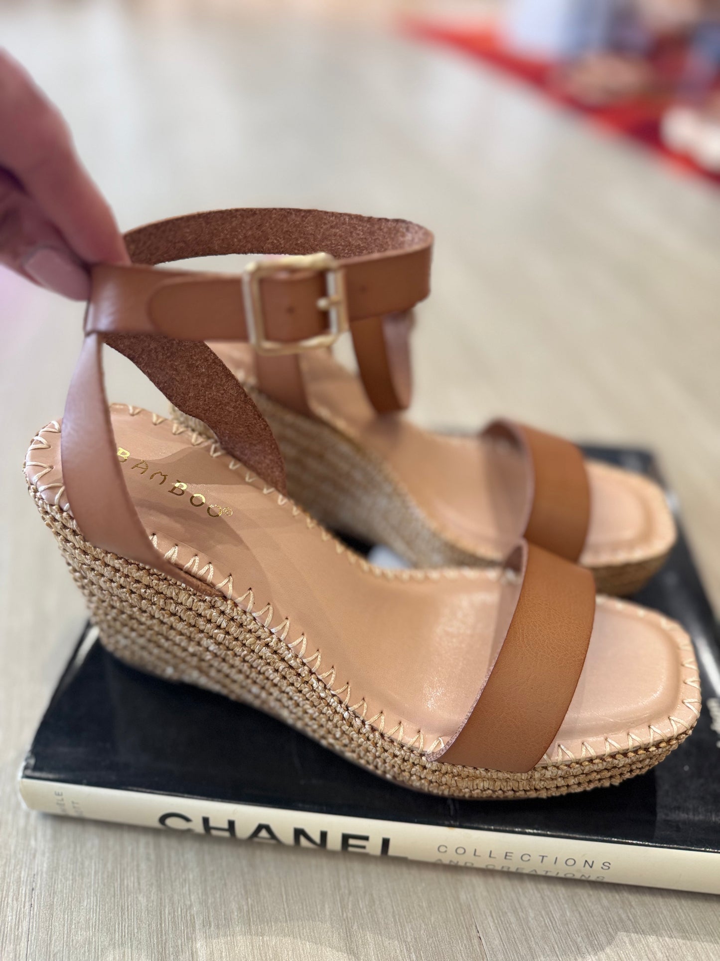 Bamboo Espadrille Wedge