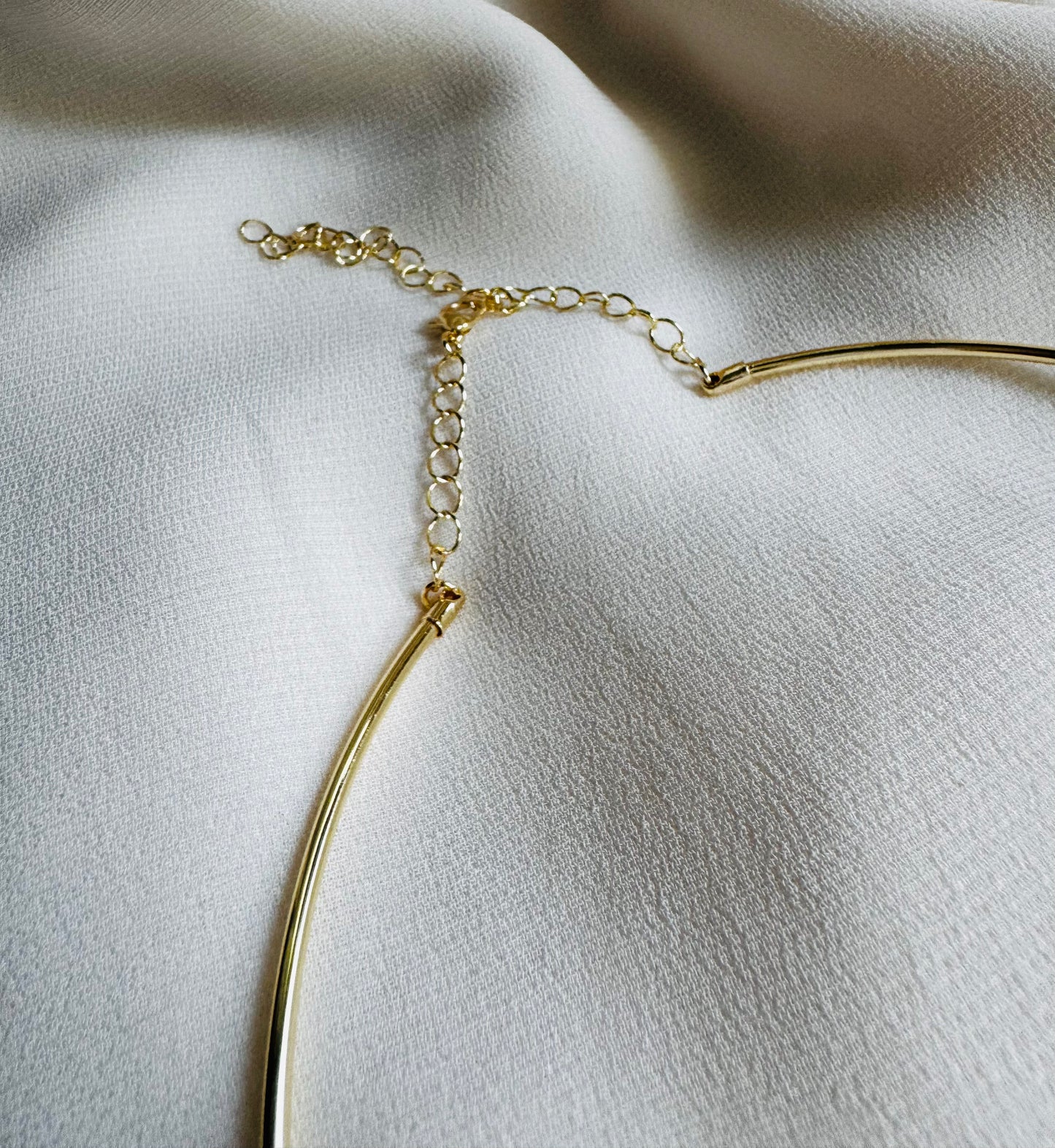 Luna Madre of Pearl Pendant Collar Necklace