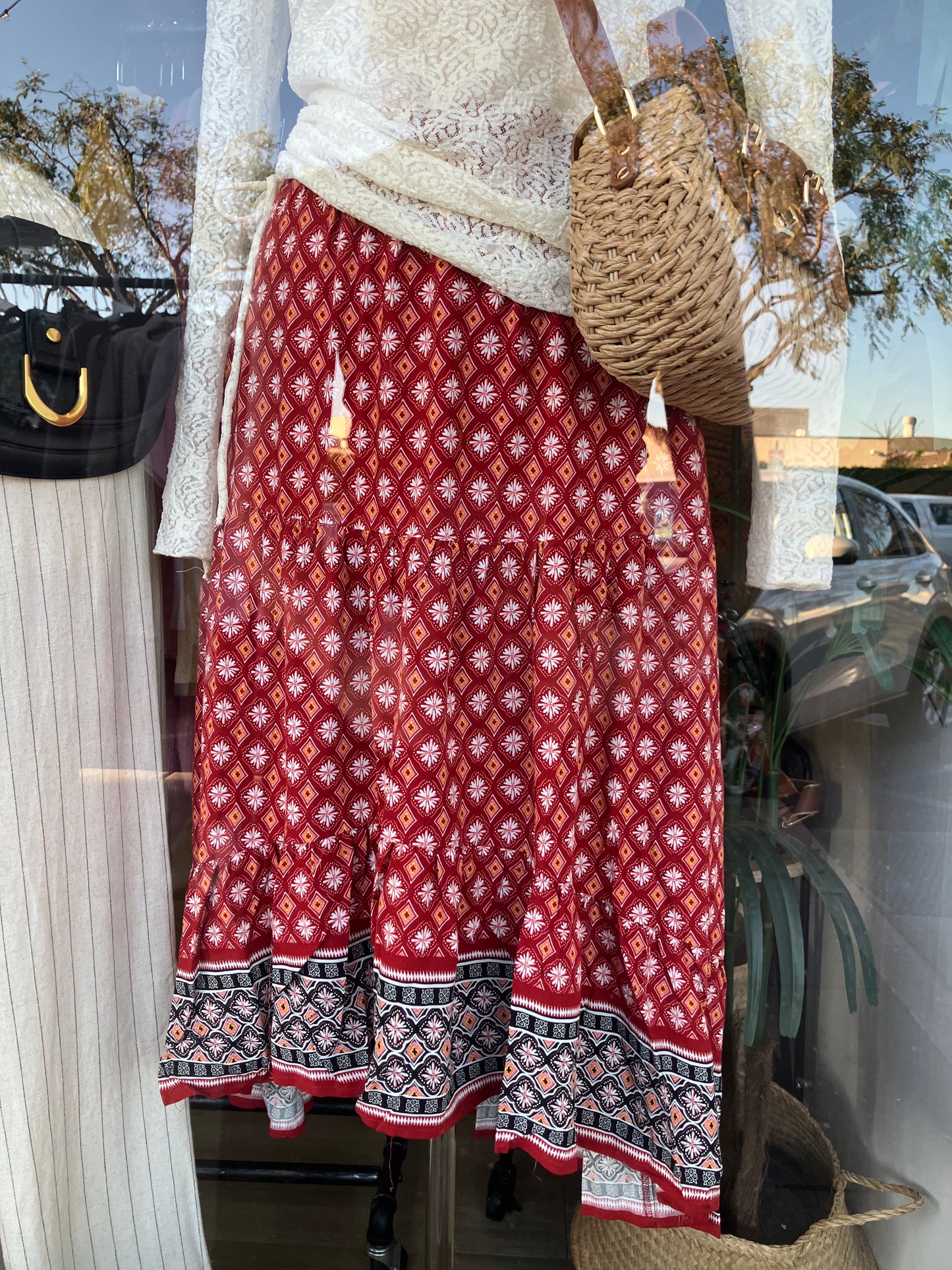 Fireflower Midi Skirt