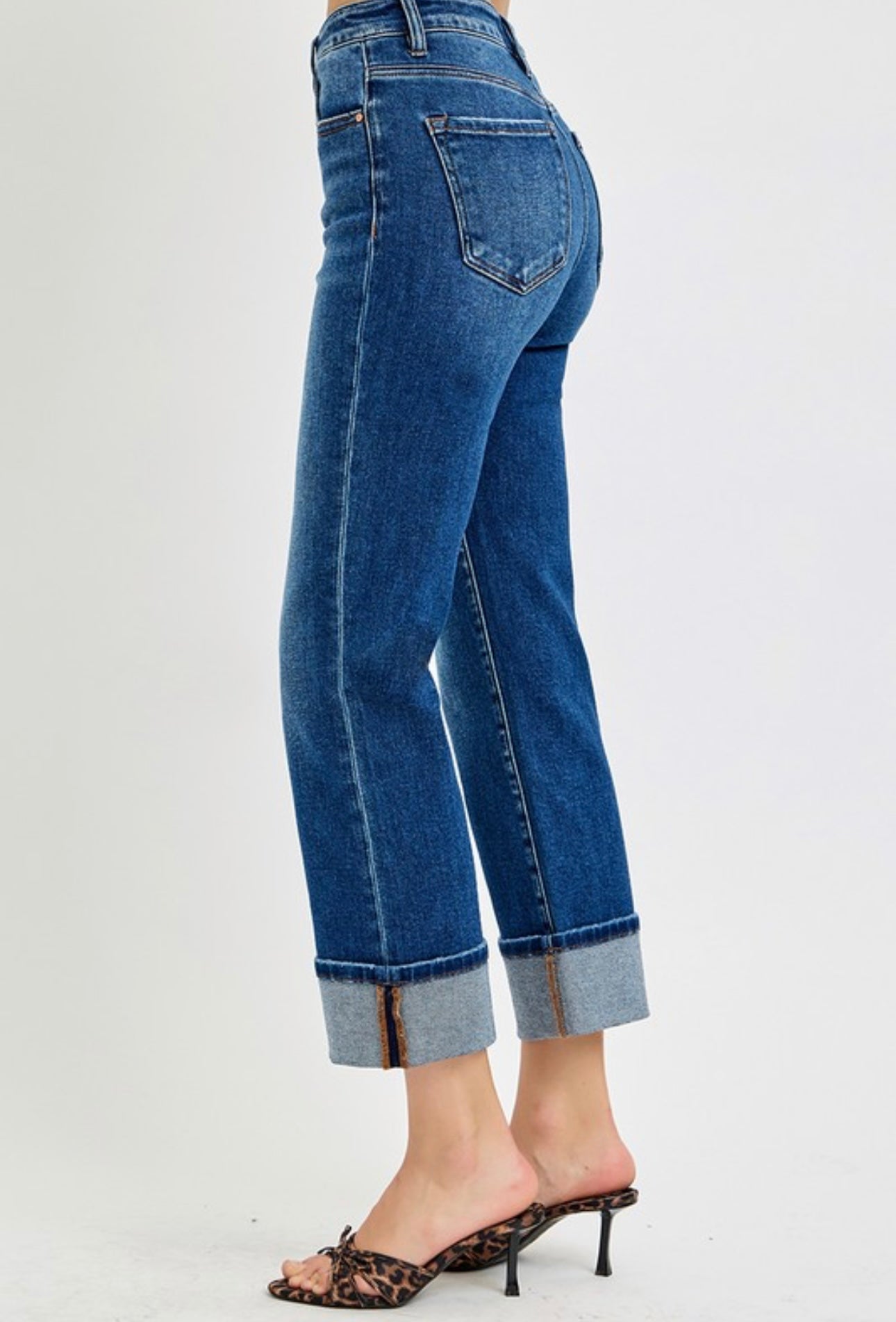 Ariana High Rise Cuffed Jeans
