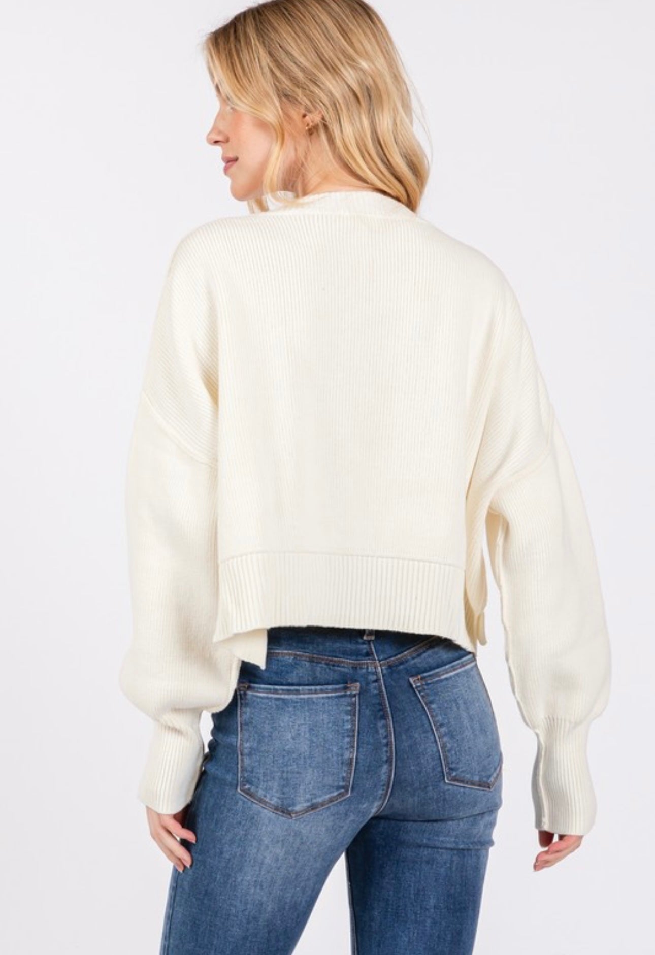 Emma Long Sleeve Crop Sweater