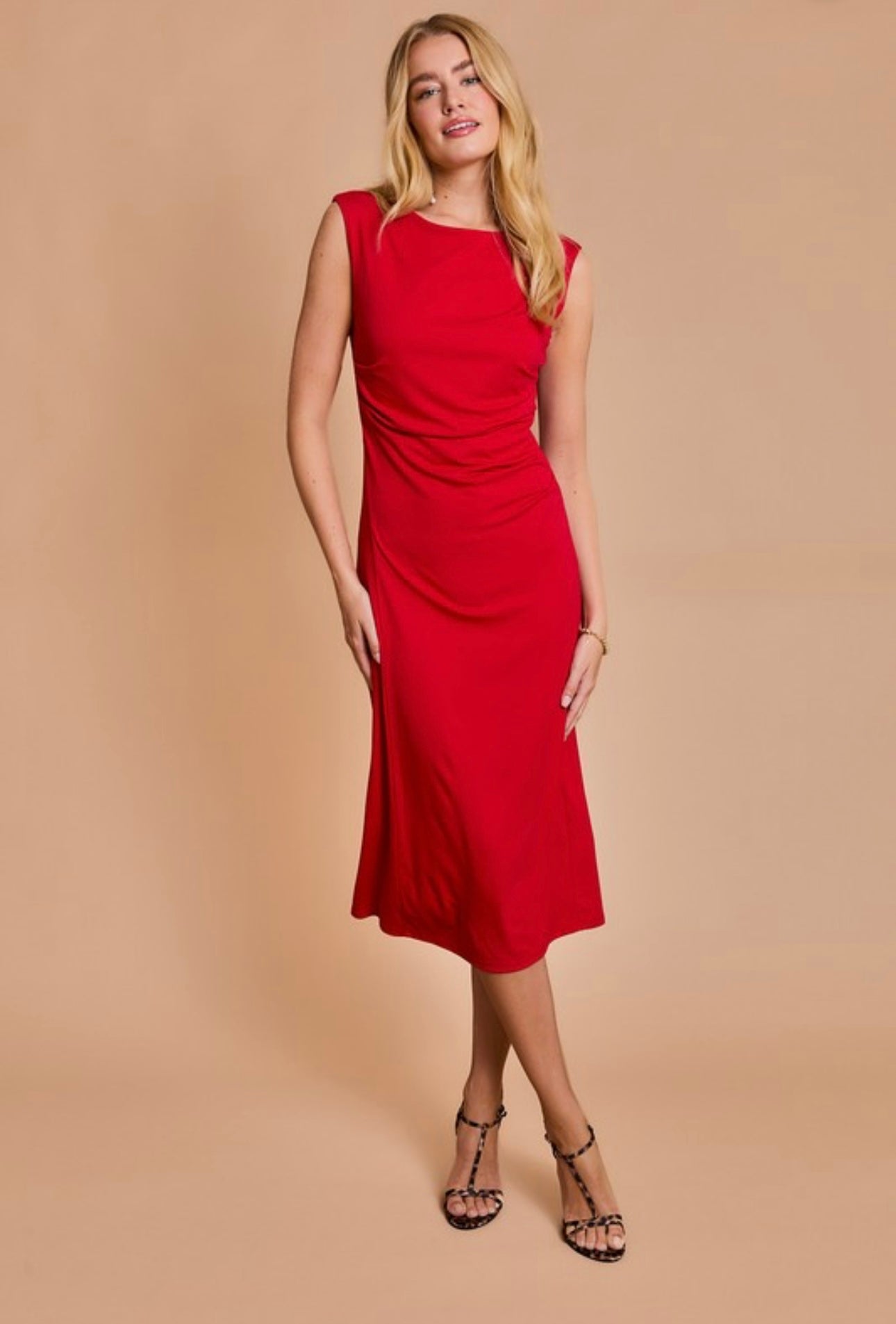 Red Hot Desire Midi Dress Large Red Hot Desire Midi Dress Large