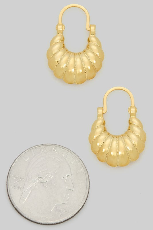 Golden Tide Shell Earrings