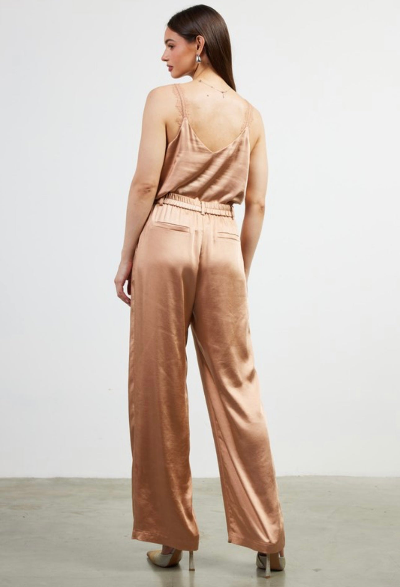 Champagne Dreams Satin Pants