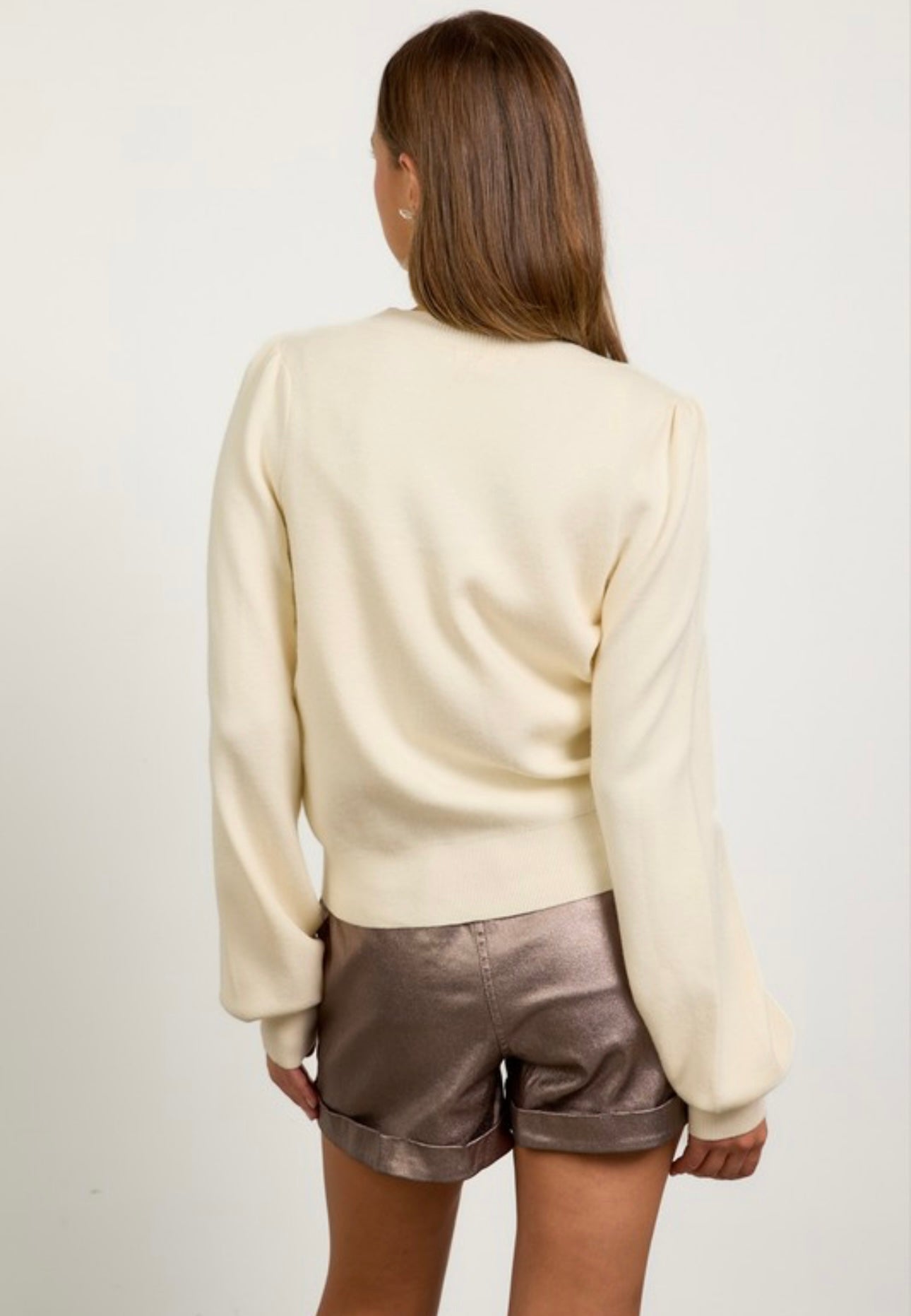 Evermore Puff Sleeves Cardigan