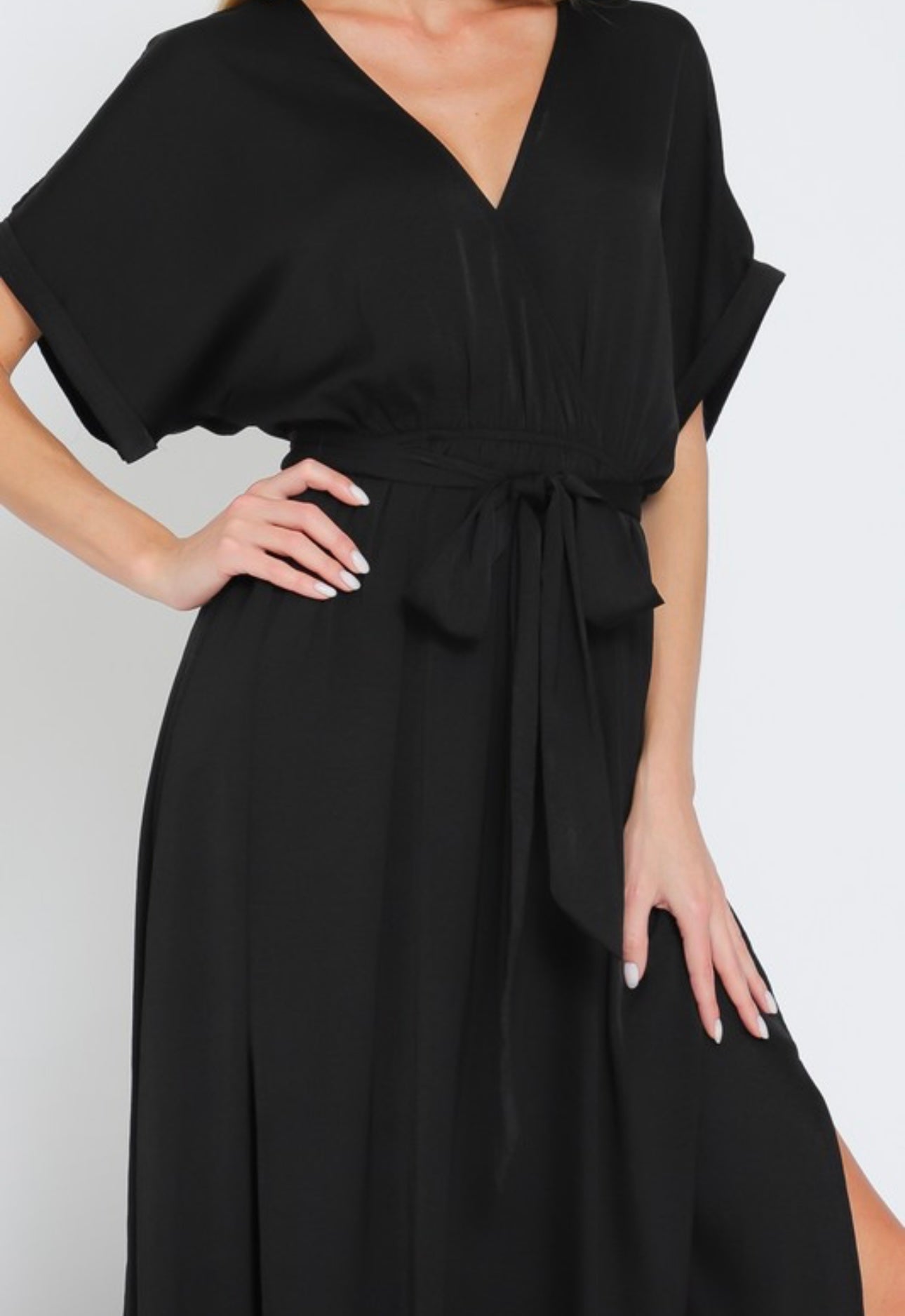 Dreamscape Belted Maxi Dress