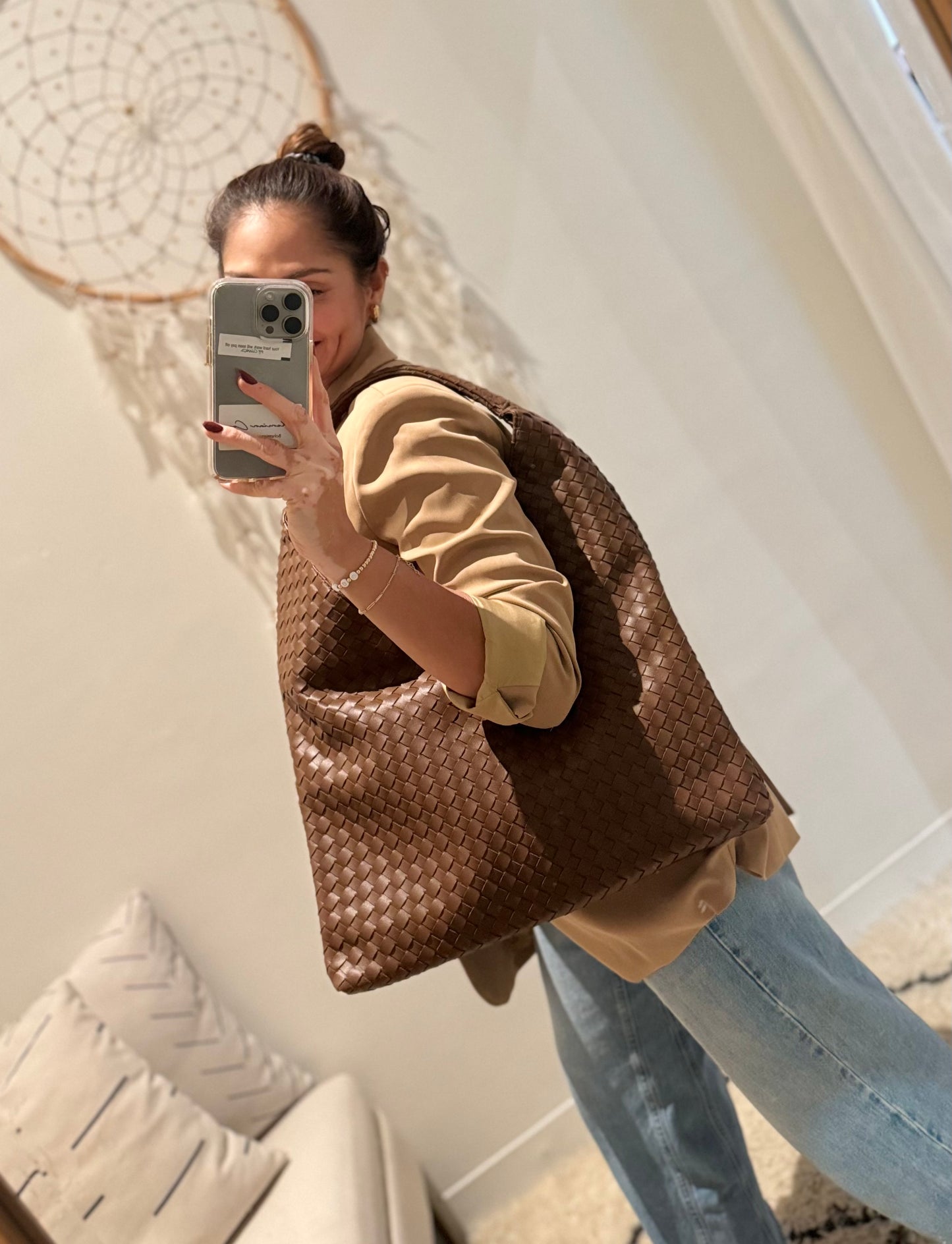Autumn Woven Hobo Bag