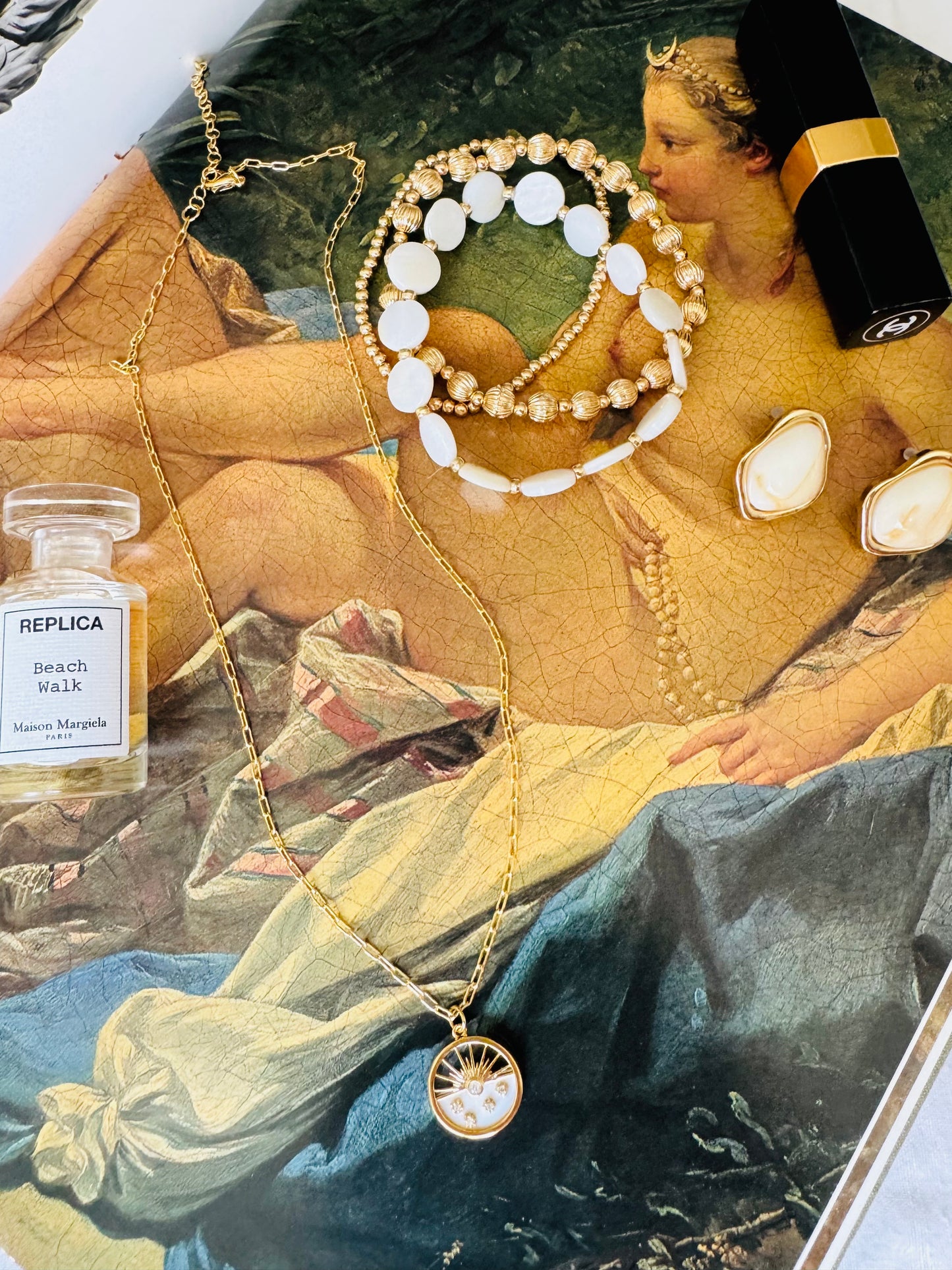 Mother Of Pearl Bracelet set