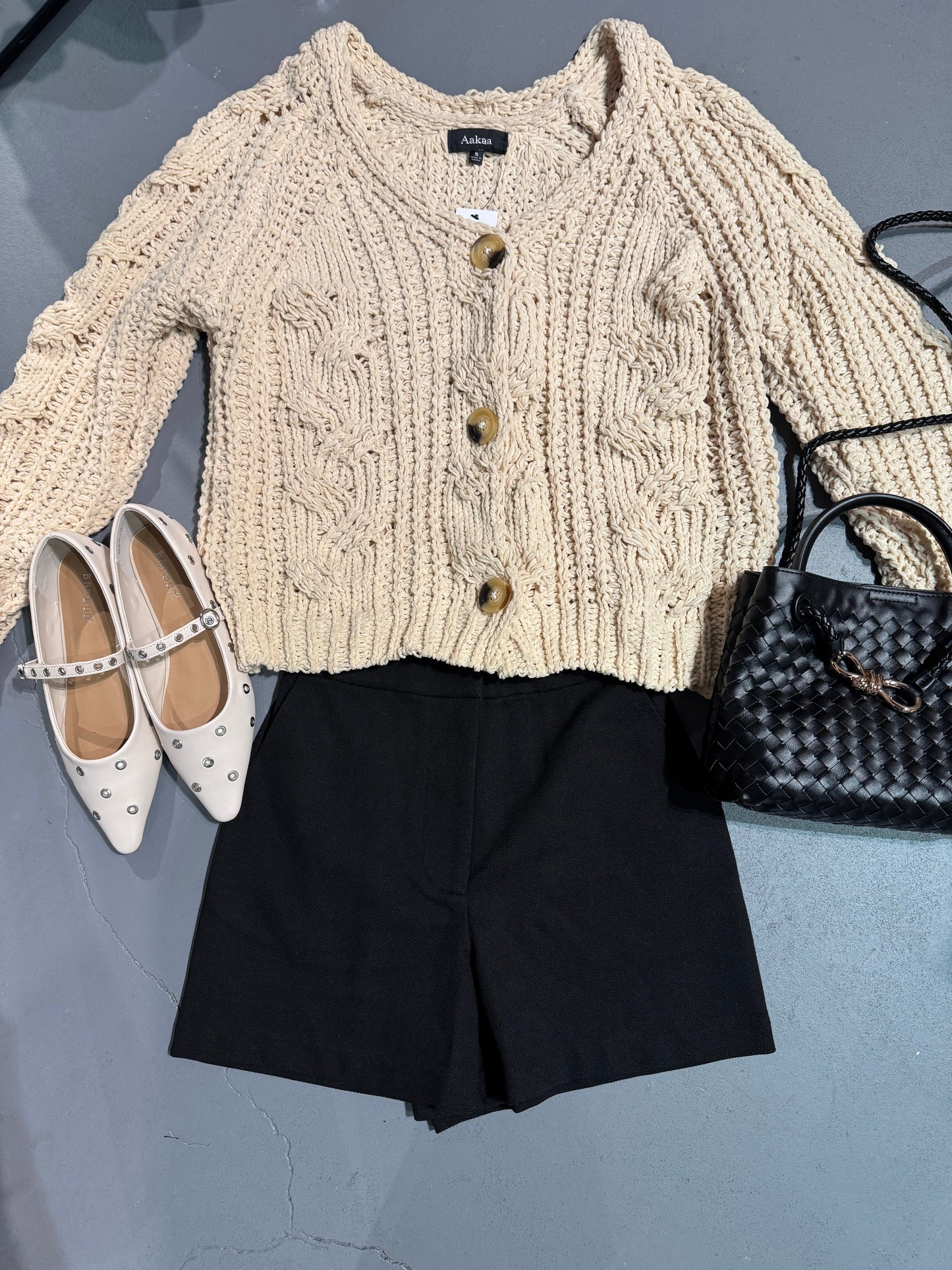 City Chic Knit Shorts