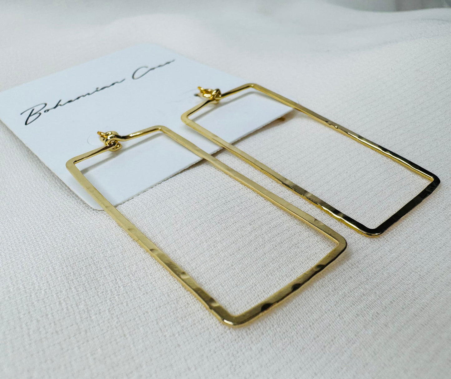 Rectangle Dangle Earrings