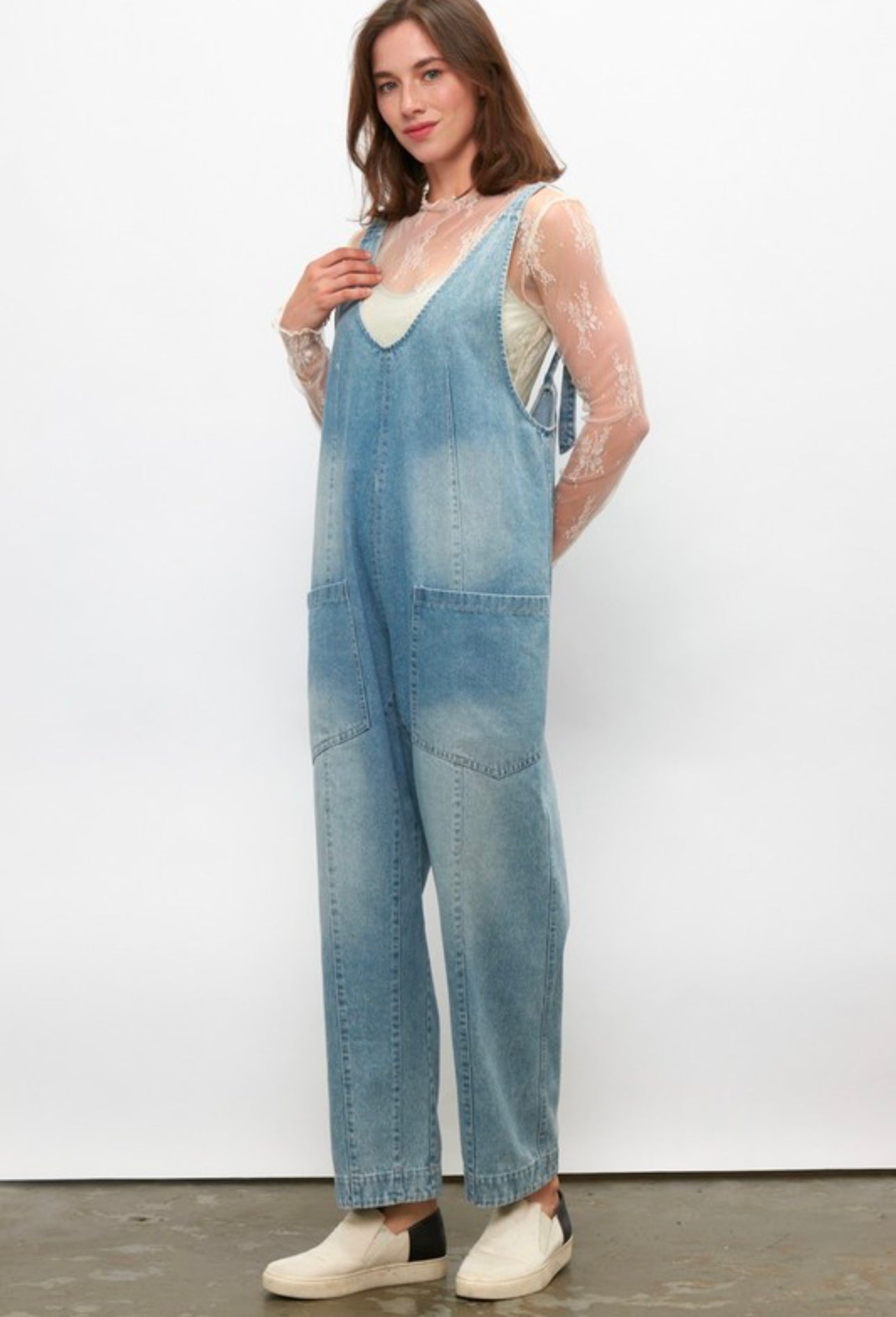 Eliana Vintage Denim Overalls