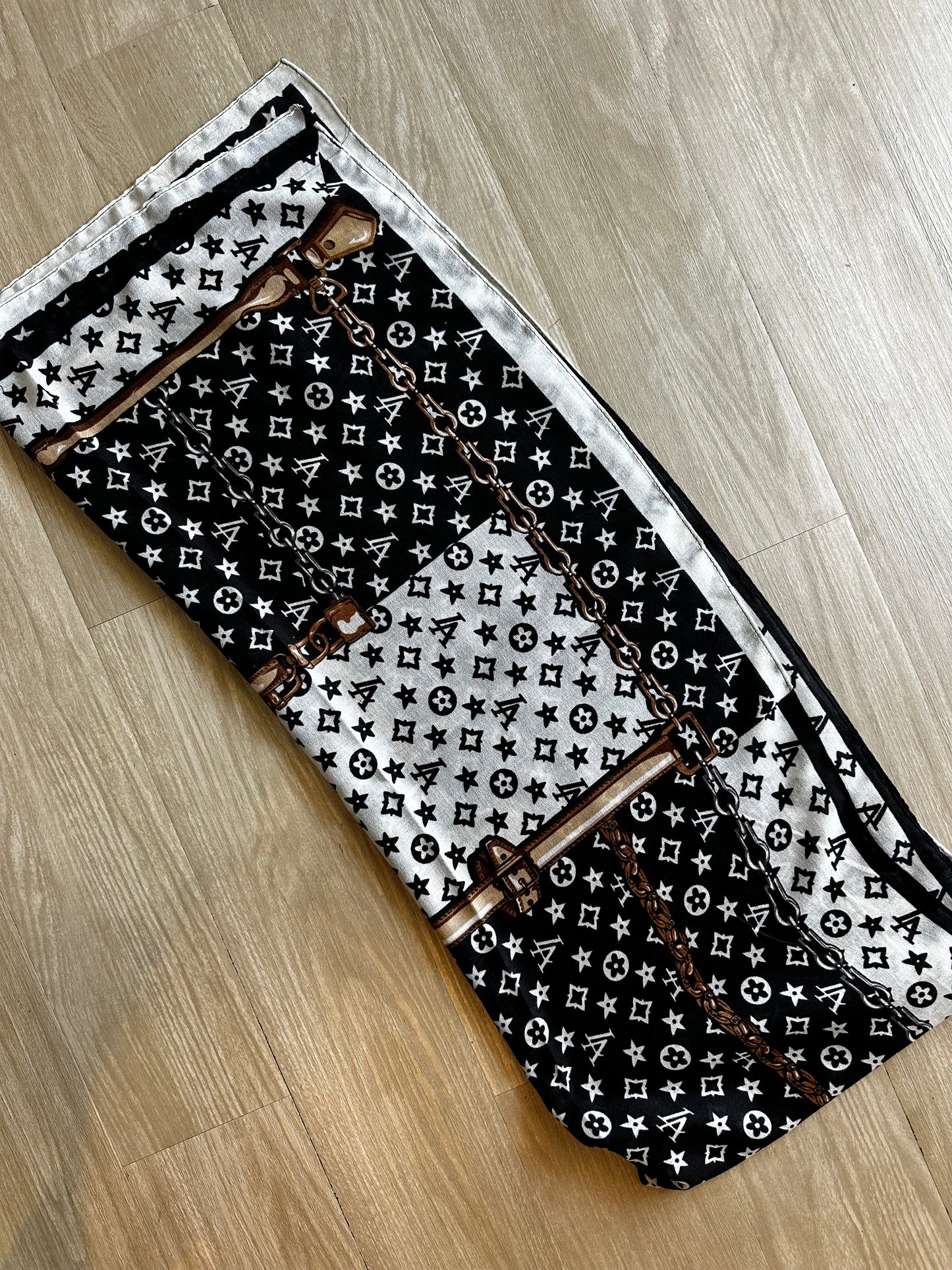 Faux LV Scarf