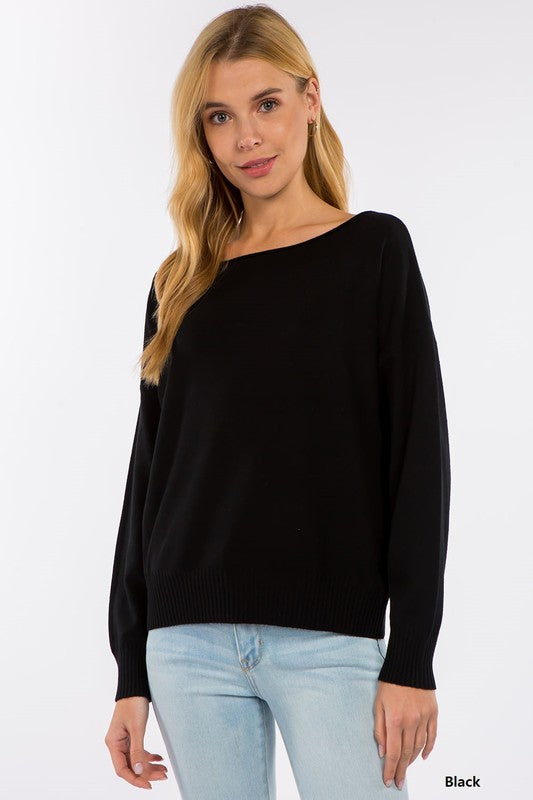 Marina Muse Boat Neck Sweater