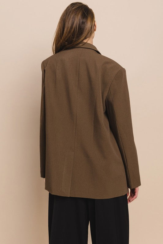 Mocha Muse Relaxed Fit Blazer
