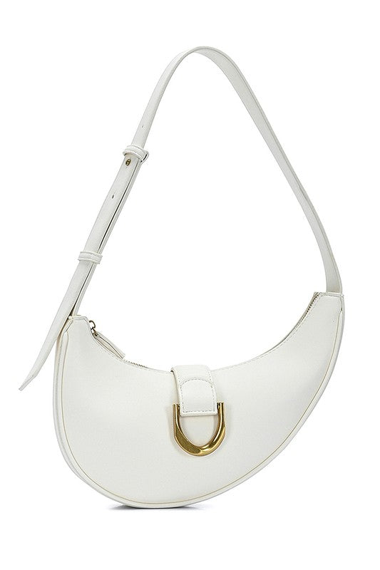 Curved Smooth Shoulder Bag