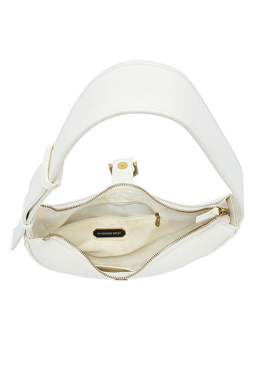 Curved Smooth Shoulder Bag
