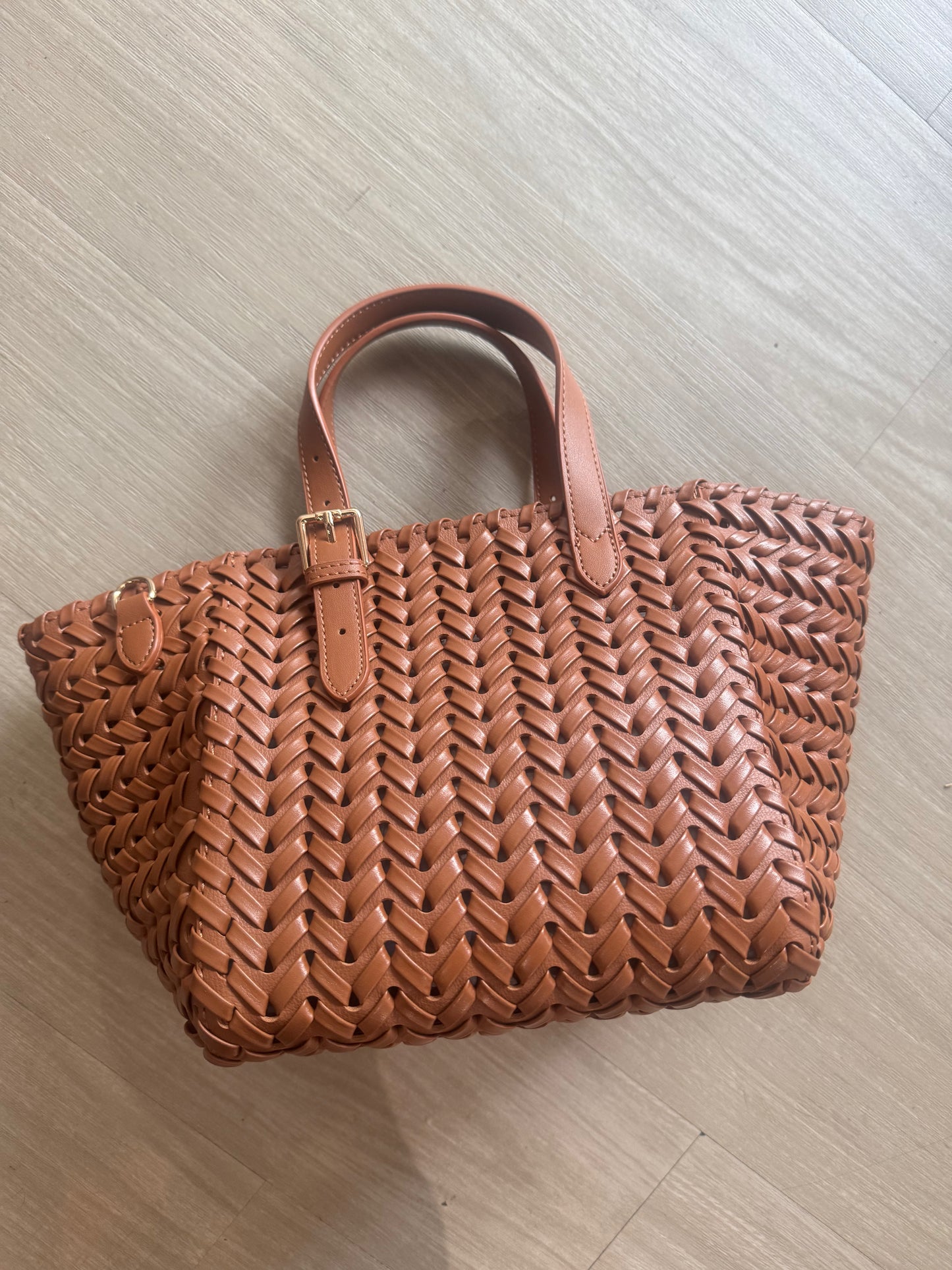 Estele Woven Basket Tote