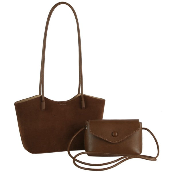Emmy Suede Shoulder Bag