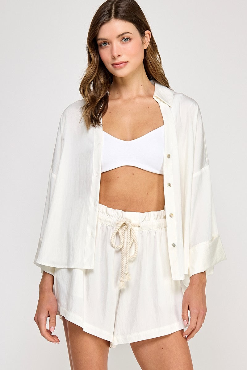 Isla V Neck Top and Short Set