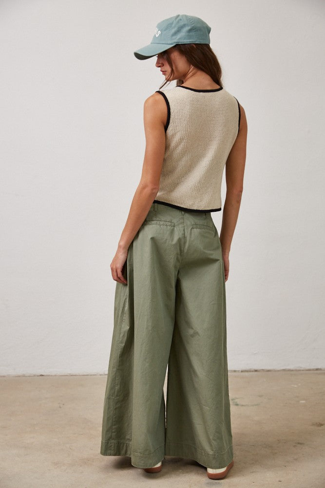 Zoe Knitted Tie Front Vest Top