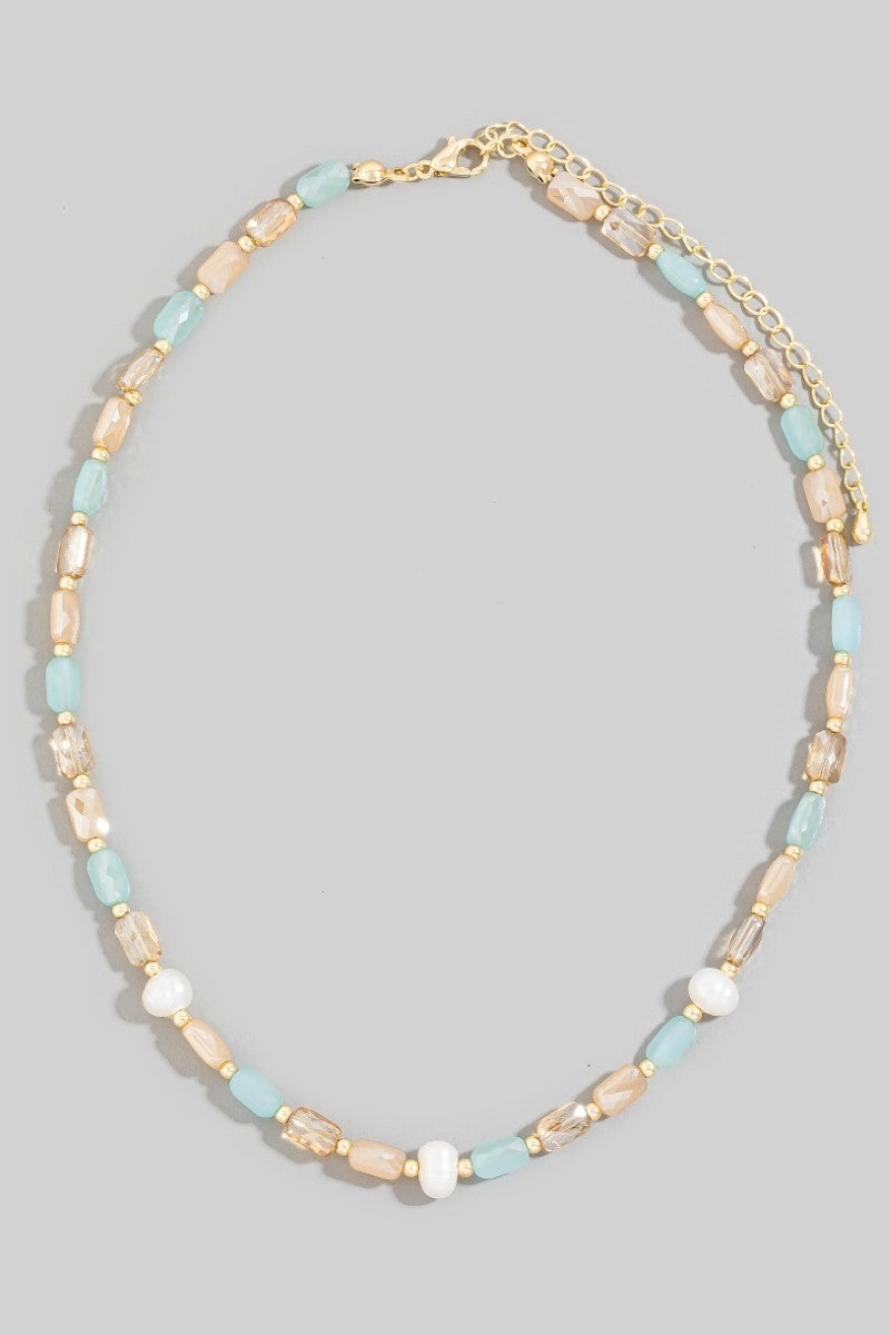Shimmer Link Beaded Necklace