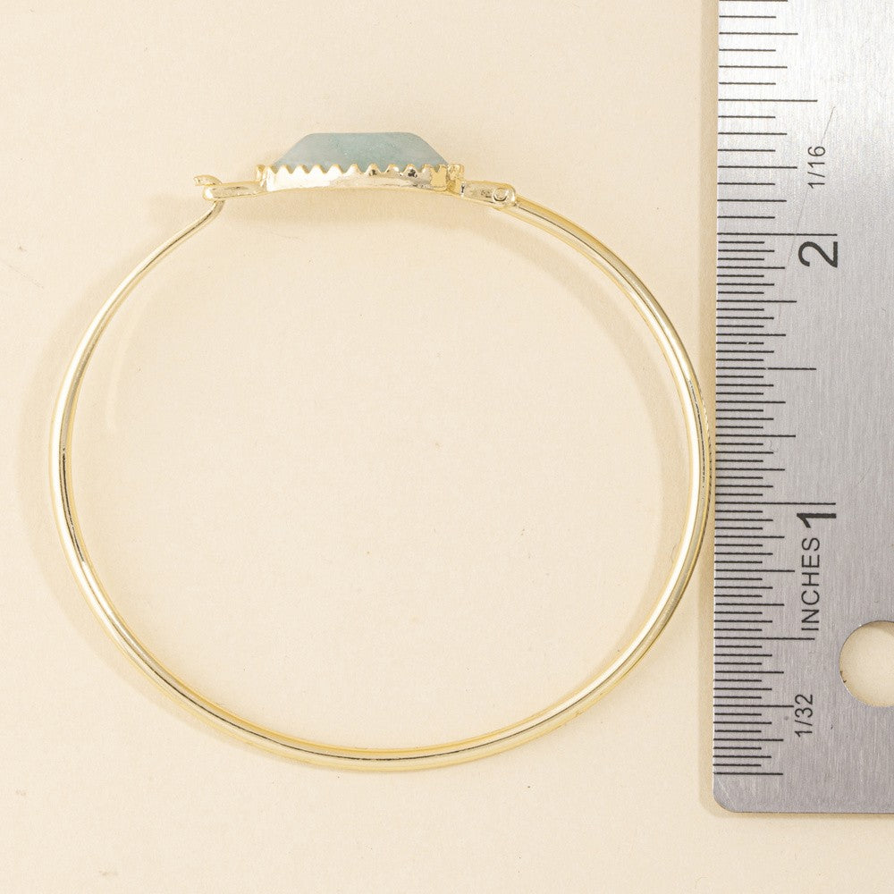 Teardrop Bangle Bracelet