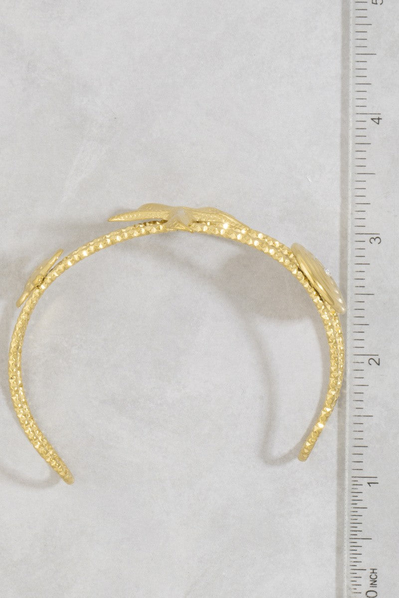 Starfish & Sea Turtle Cuff