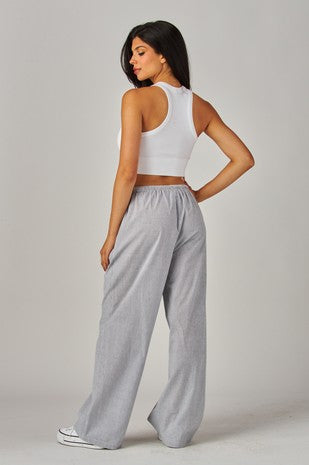 Coastline Pinstripe Boxer Pants
