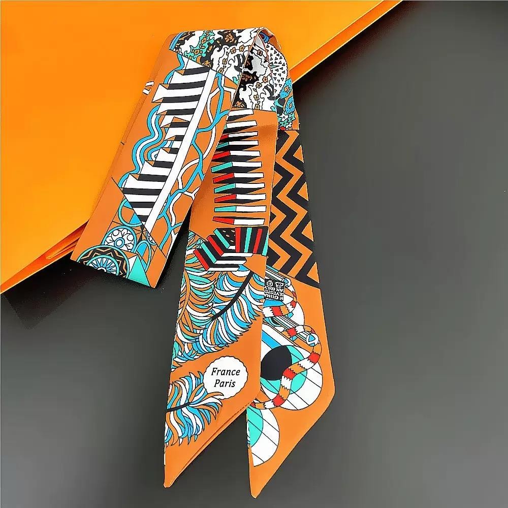 Orange Mosaic Scarf