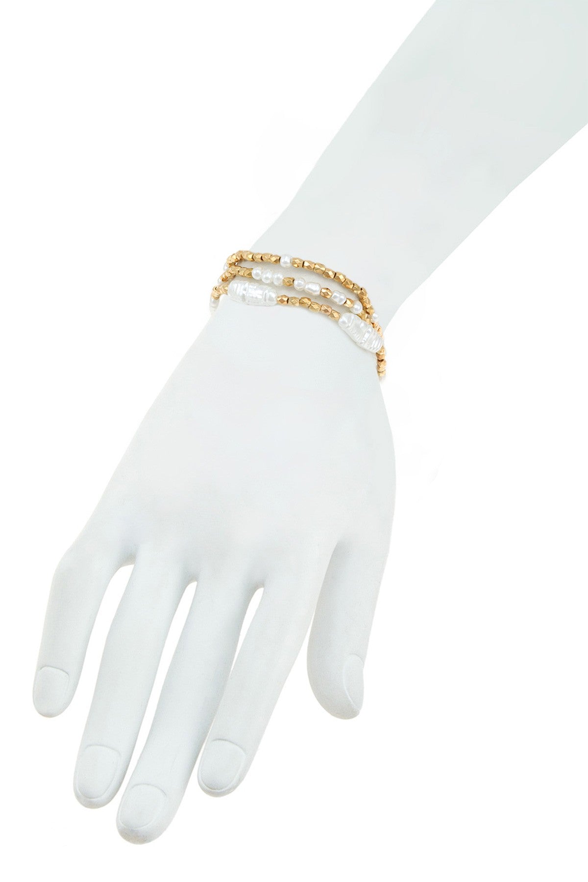 Pearl Cascade Bracelet Set