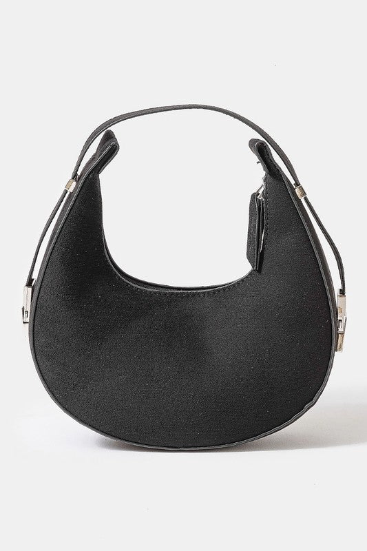 Soft Circle Suede Hand Bag