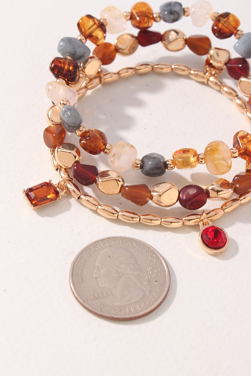 Sunset Petals Bracelet Set
