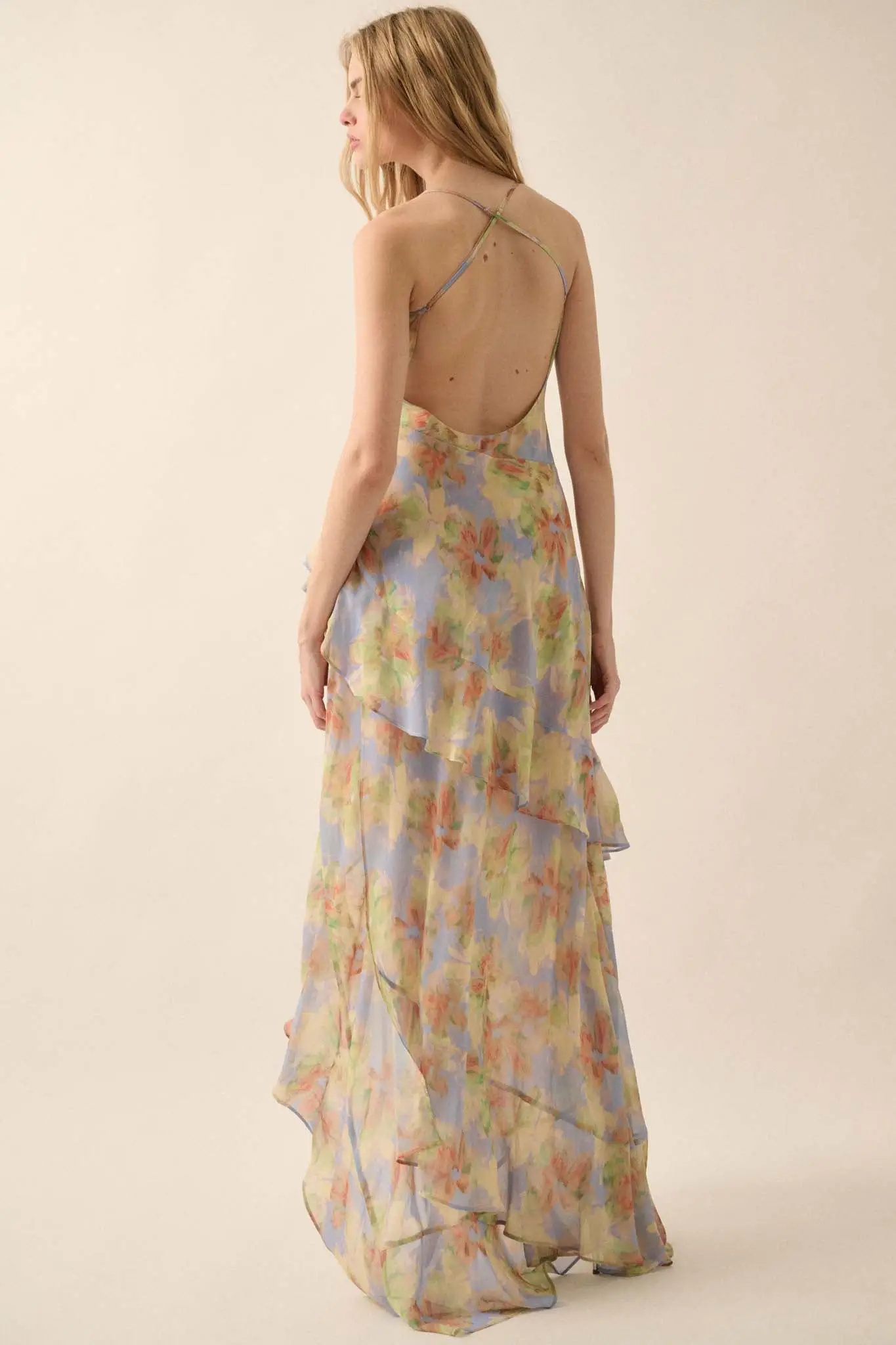 Fairy Garden Floral Maxi Dress