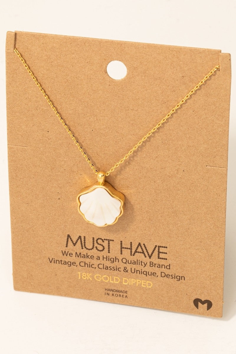 Gold Dipped Shell Necklace