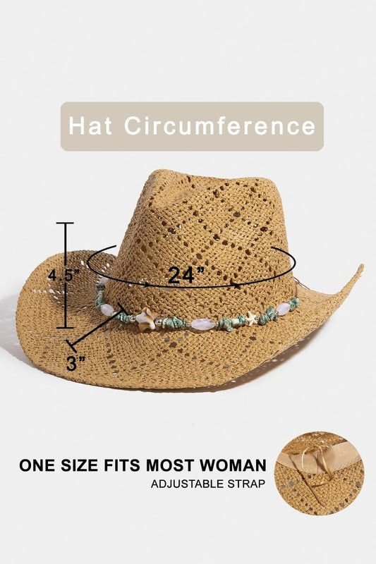 Coastal Cowgirl Straw Hat