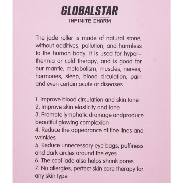 Infinite Charm Natural Jade Roller Stone Set