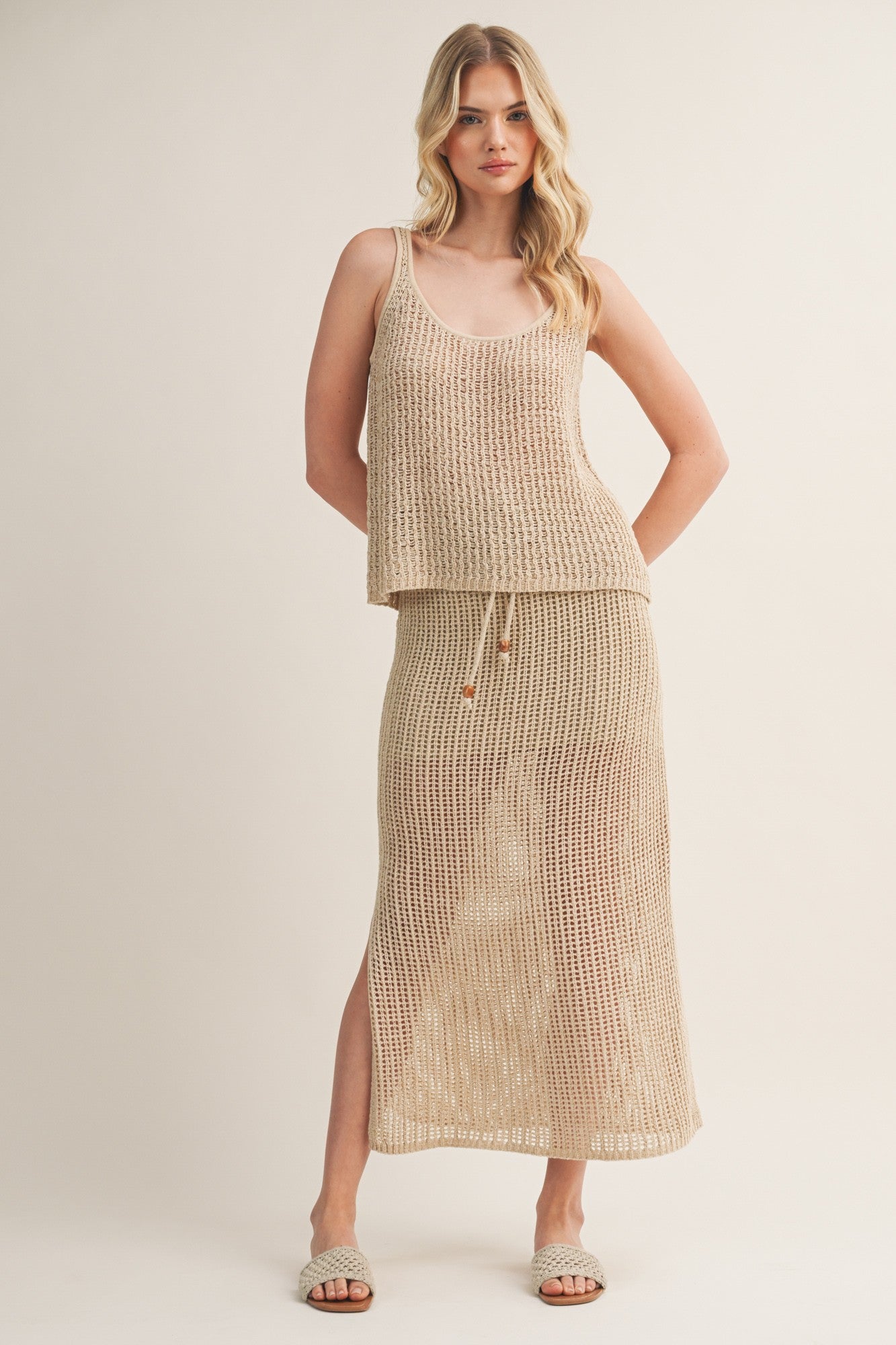 Coastal Escape Knit Maxi Skirt