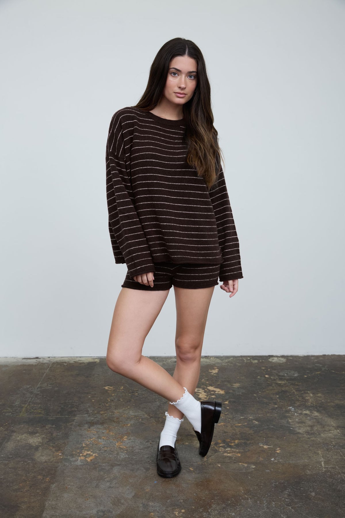 Toffee Stripe Sweater