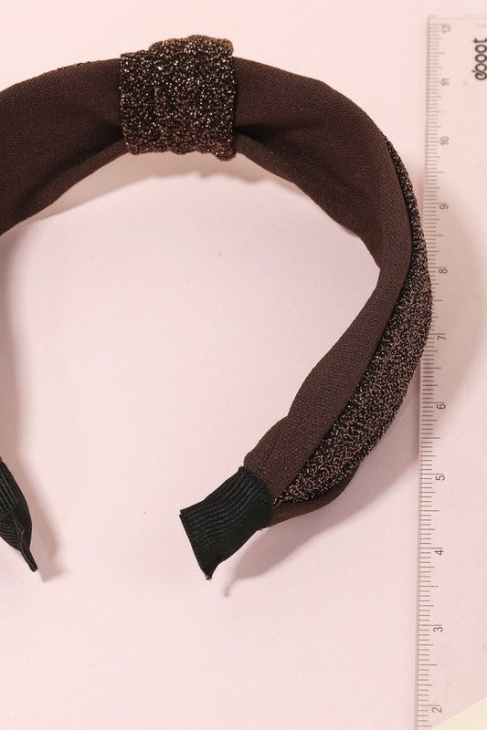 Hot Cocoa Sparkle Knotted Headband