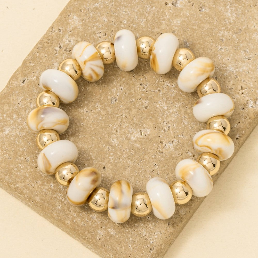 Tan Luxe Resin Bracelet