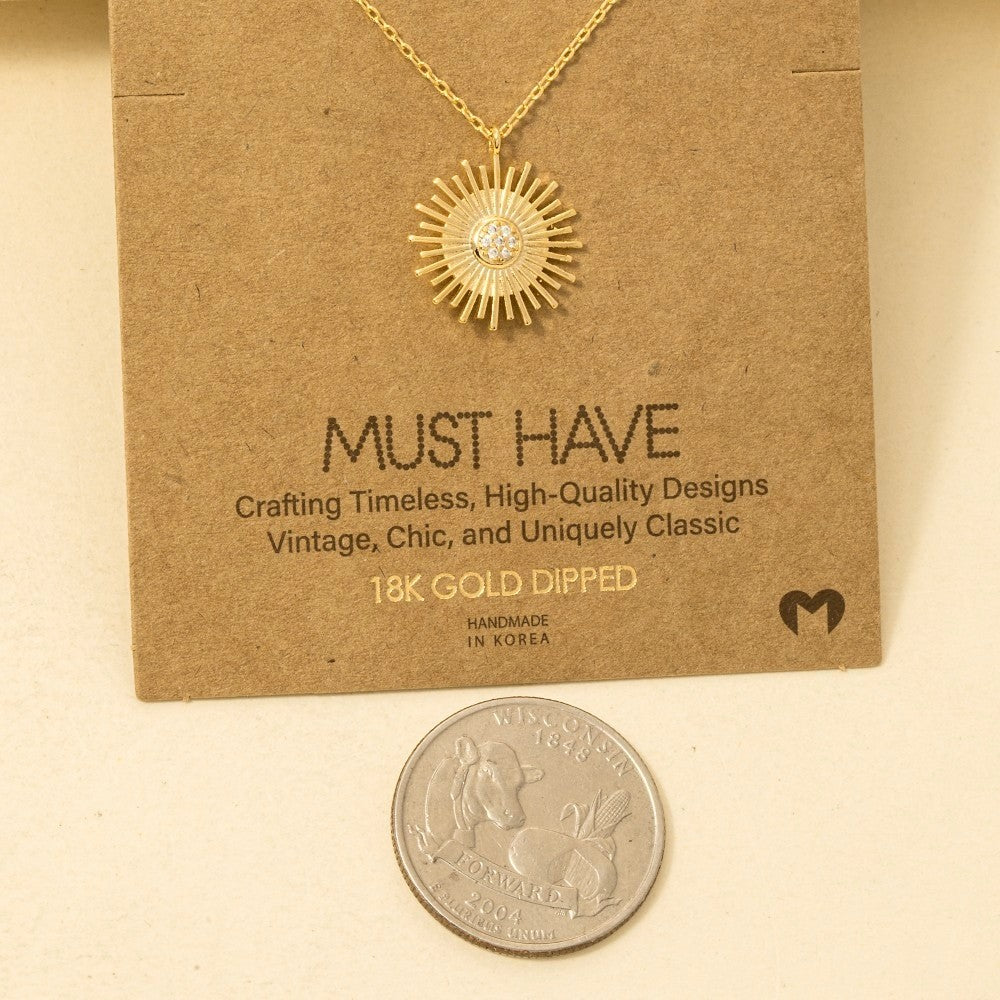 Sunbeam Glow Charm Necklace