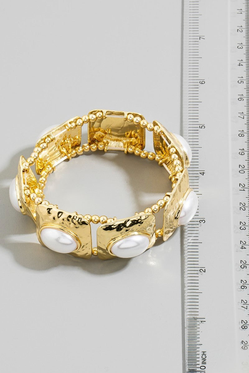 Aurora Square Pearl Band
