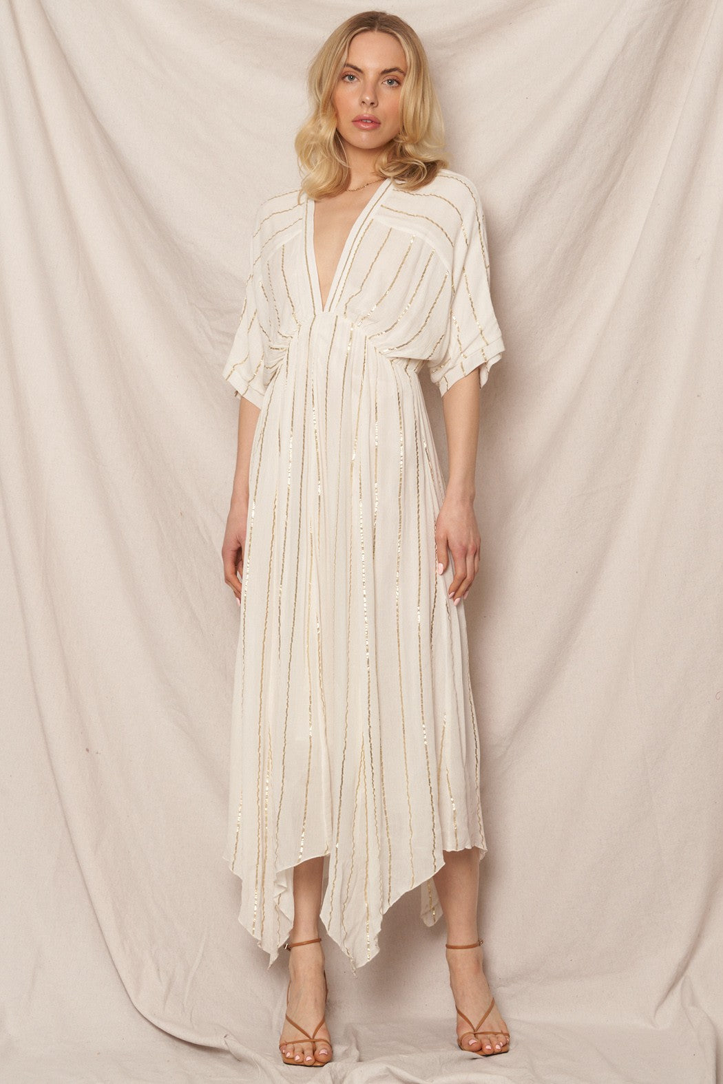 Ivory Reverie Maxi Dress M