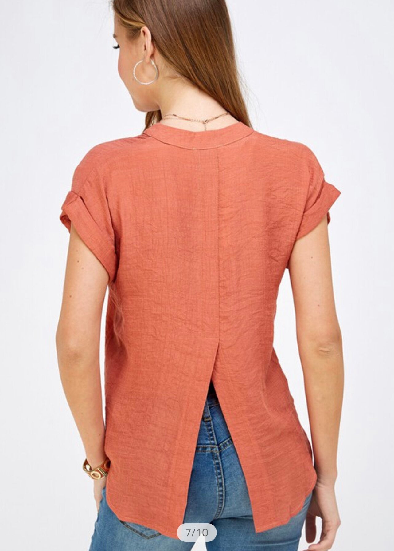 Blush Button Down Shirt