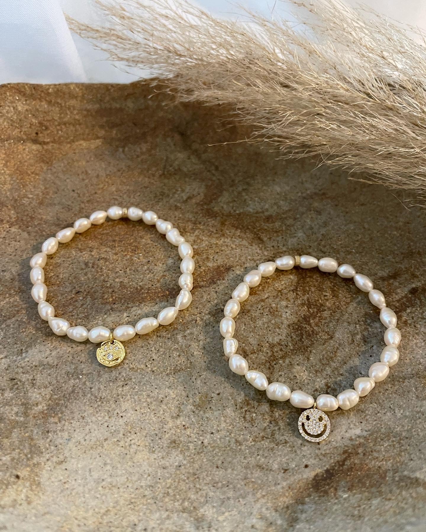 Pearl Bracelet with Charm