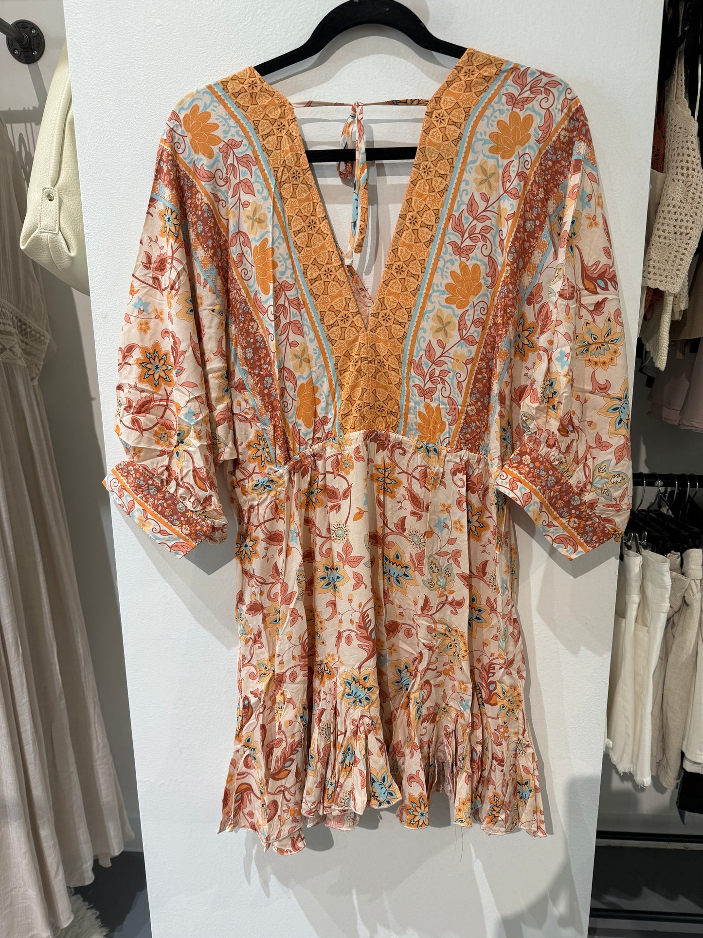 Del Sol Printed Mini Dress