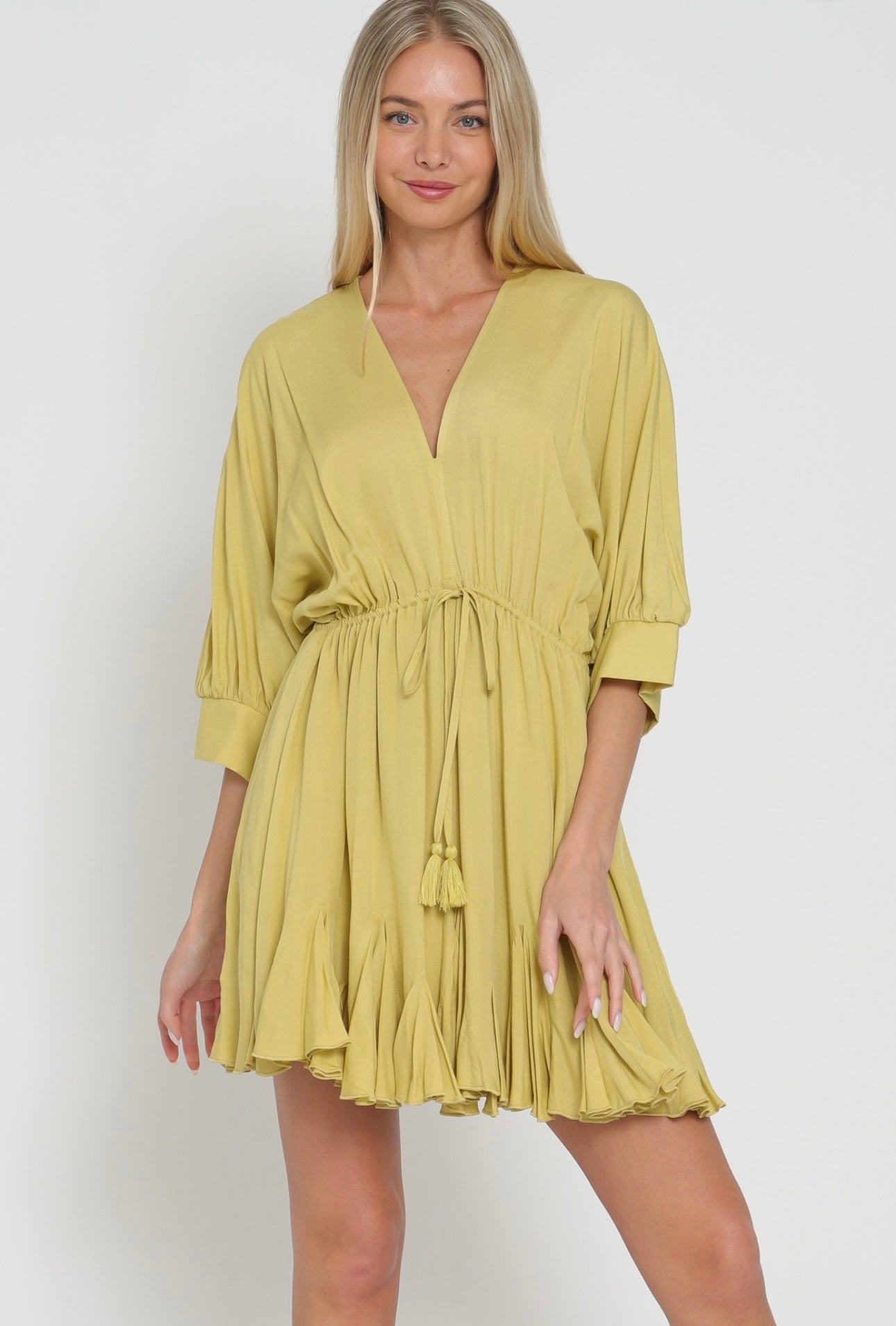 Here for the Margaritas Tie Front Mini Dress