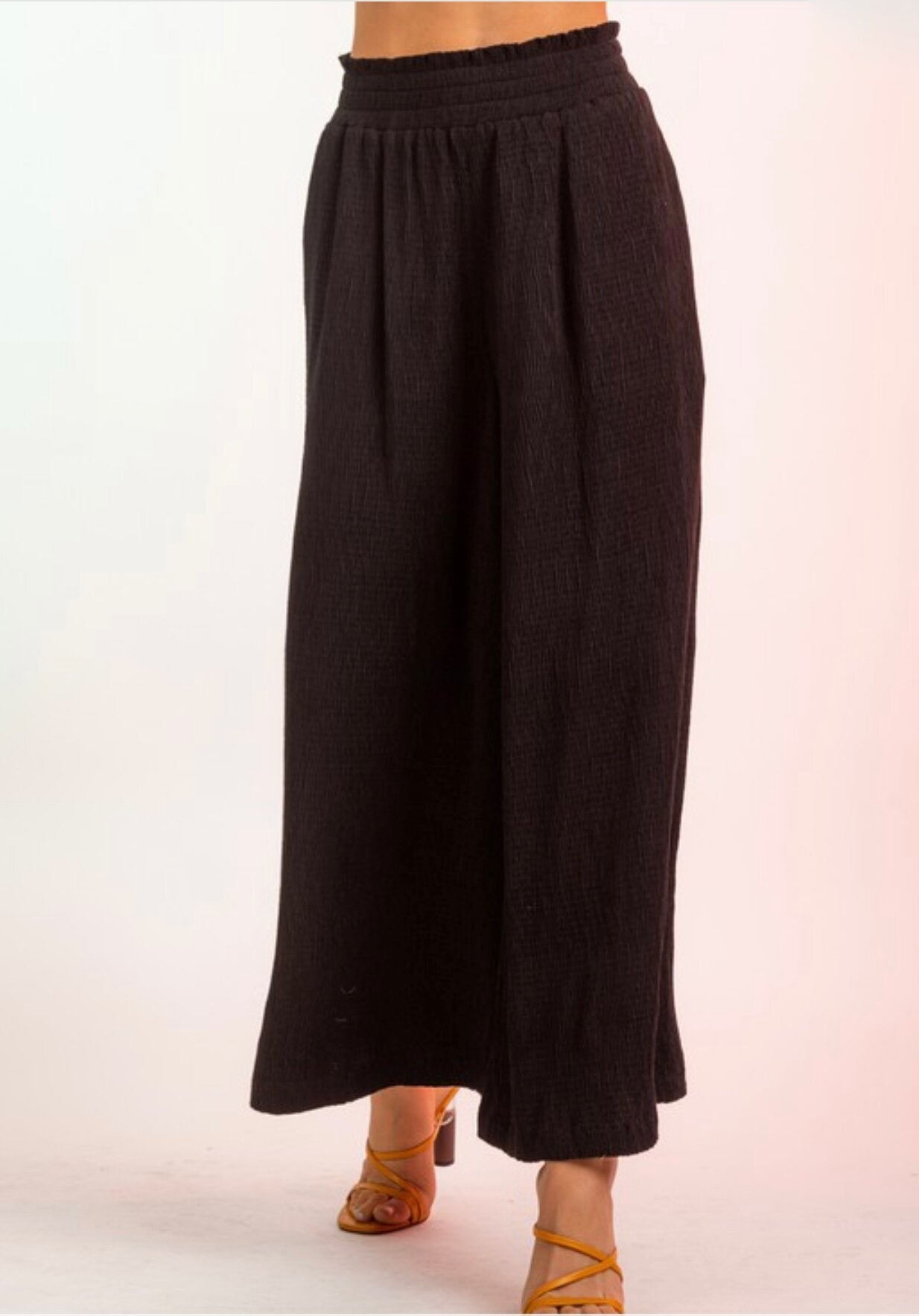 Tara High Waisted Crinkle Pants