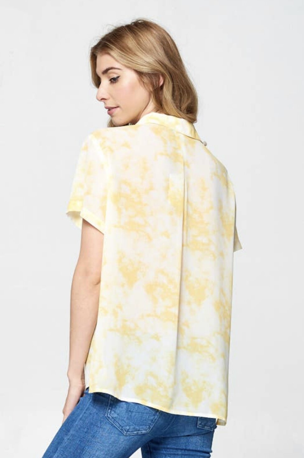 Lemon Drop Button Down Top